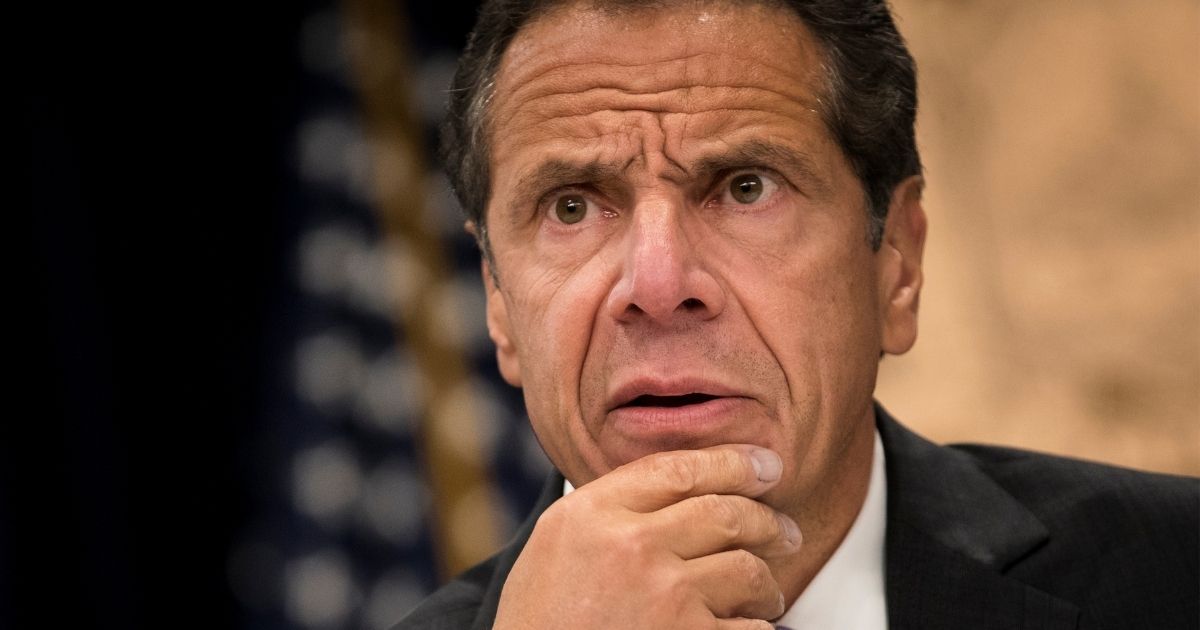 New York Gov. Andrew Cuomo speaks during a news conference at his Midtown Manhattan office on Sept. 14, 2018