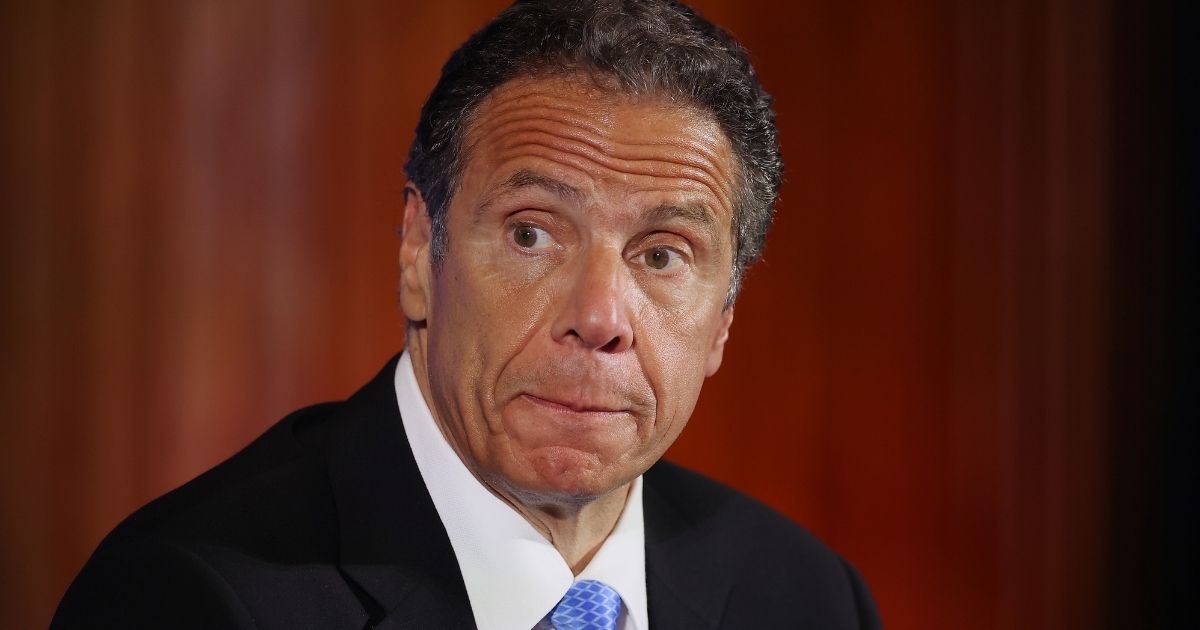 New York Gov. Andrew Cuomo holds a news conference at the National Press Club in Washington on May 27.