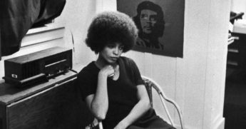 Angela Davis is seen Nov. 27, 1969, shortly after she was fired from her post as a philosophy professor at UCLA over her membership in the Communist Party of America.