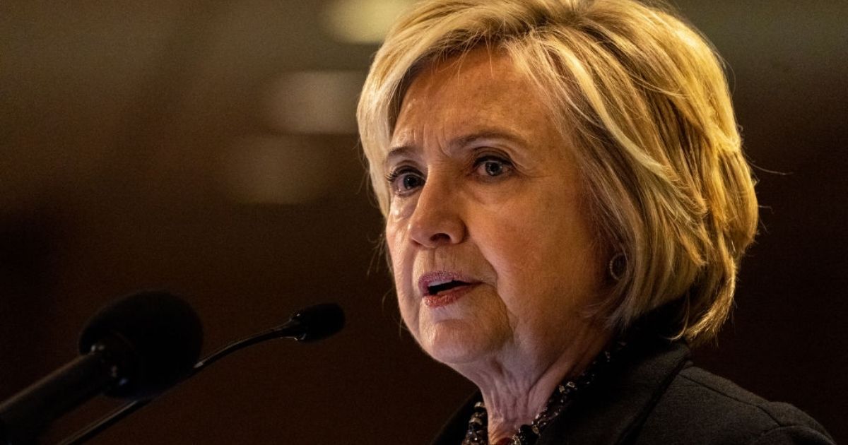 Former Secretary of State Hillary Clinton speaks at the Jewish Labor Committee's Annual Human Rights Awards Dinner on Dec. 9, 2019, in New York City.