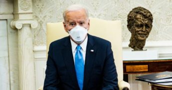 President Joe Biden meets with governors and mayors in the Oval Office in Washington, D.C., on Friday.