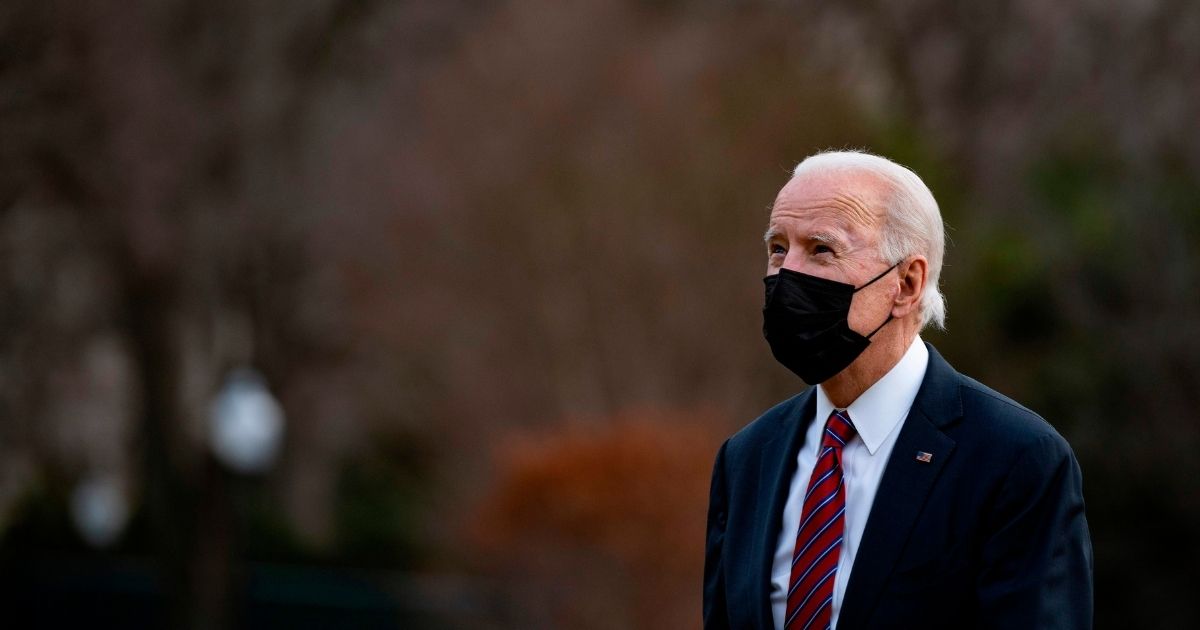 President Joe Biden arrives at the White House in Washington, DC, on Jan. 29, 2021.