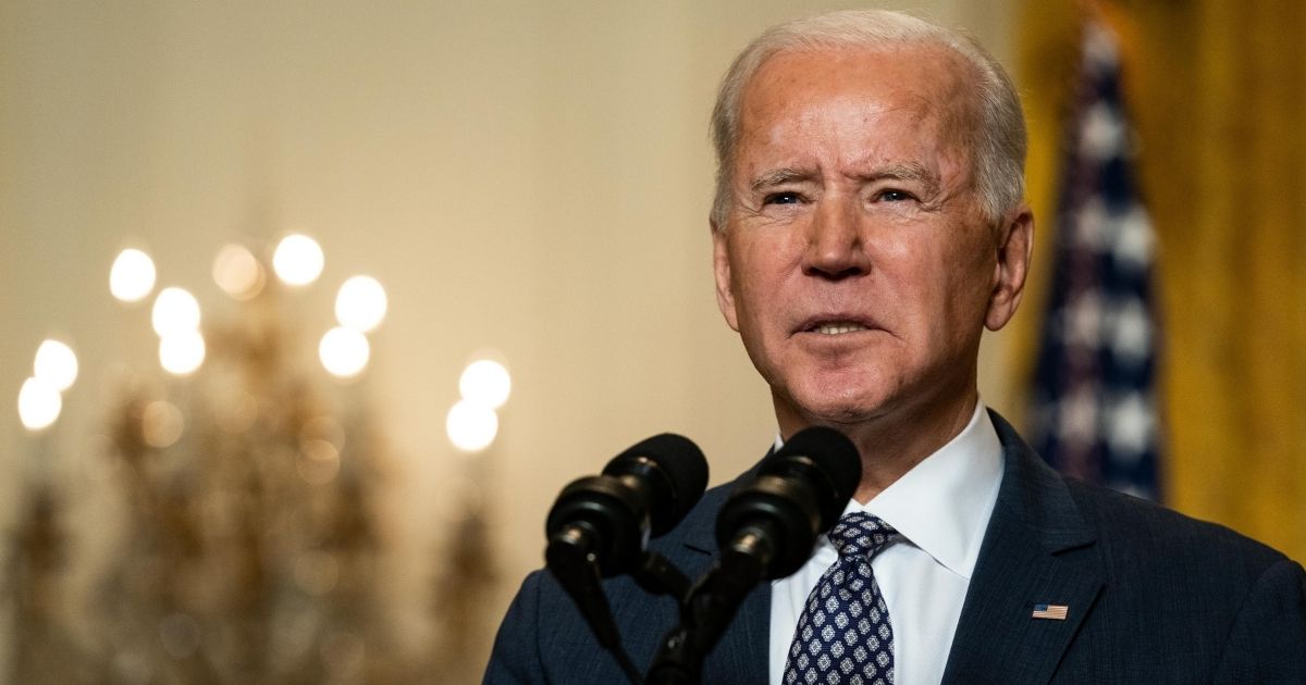 President Joe Biden delivers remarks at a virtual event hosted by the Munich Security Conference in the East Room of the White House on Friday in Washington, D.C.