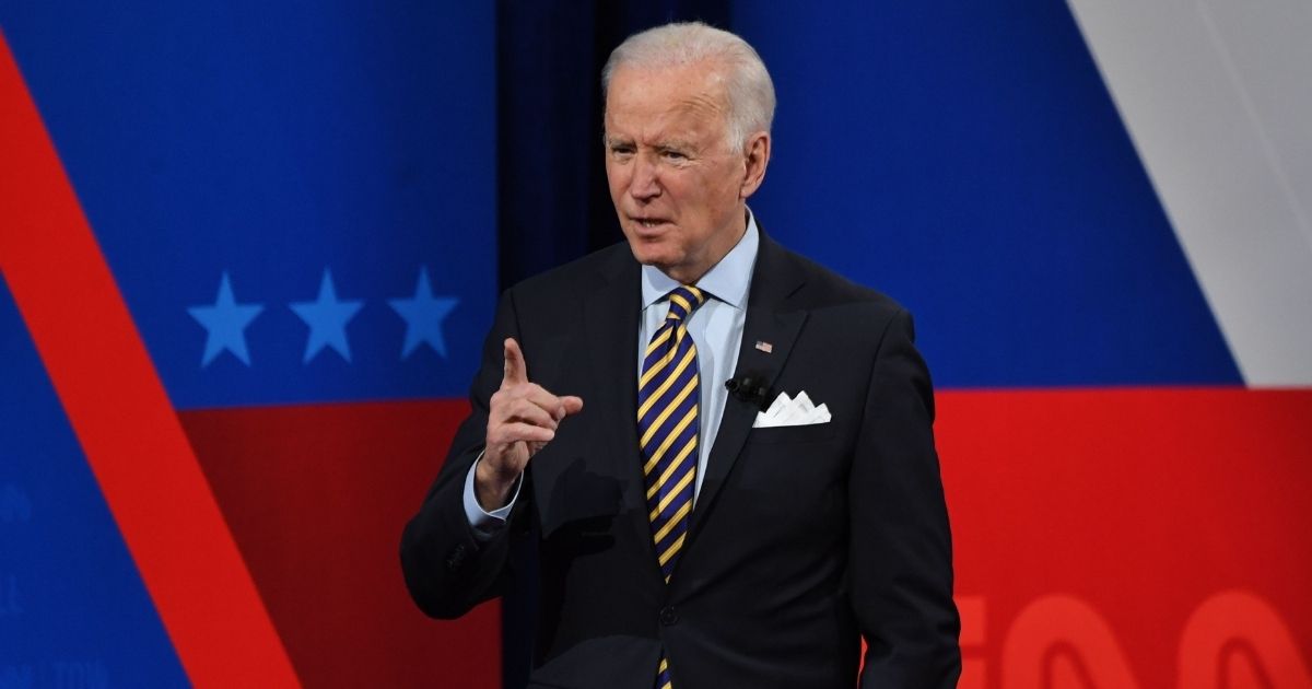 President Joe Biden participates in a CNN town hall at the Pabst Theater in Milwaukee on Tuesday.