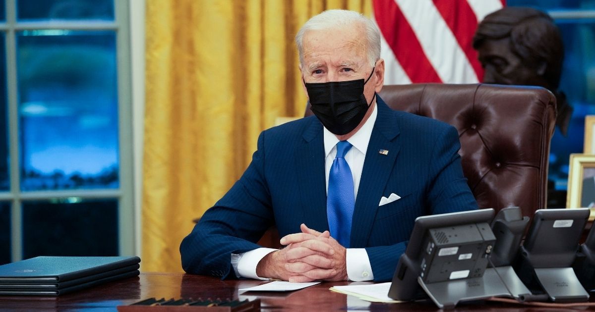 President Joe Biden delivers brief remarks before signing several executive orders directing immigration actions for his administration in the Oval Office at the White House on Feb. 2, 2021, in Washington, D.C.