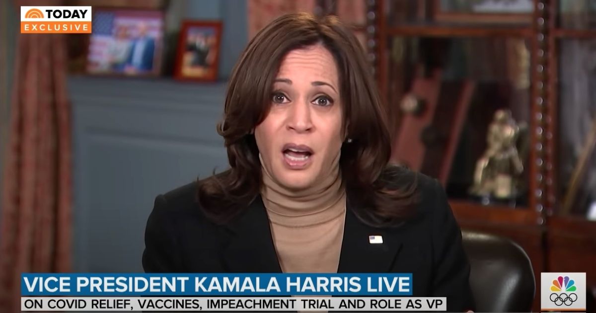 Vice President Kamala Harris appears on NBC's "Today" show on Wednesday.