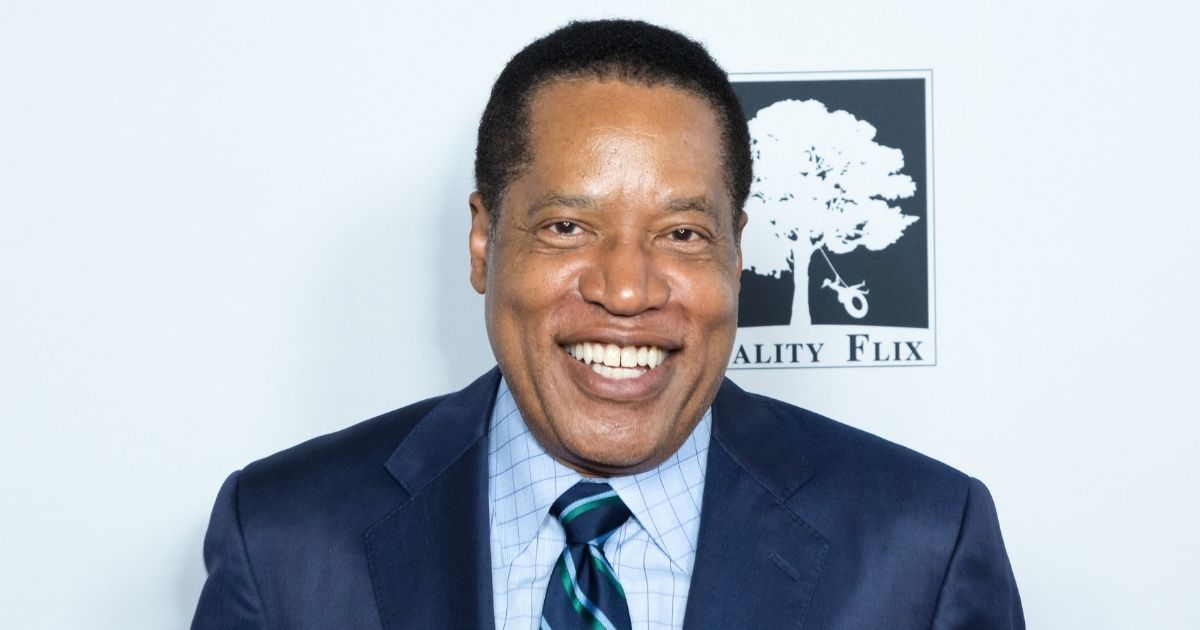 Radio talk show host Larry Elder attends the "Death of a Nation" premiere at Regal Cinemas L.A. Live on July 31, 2018, in Los Angeles.
