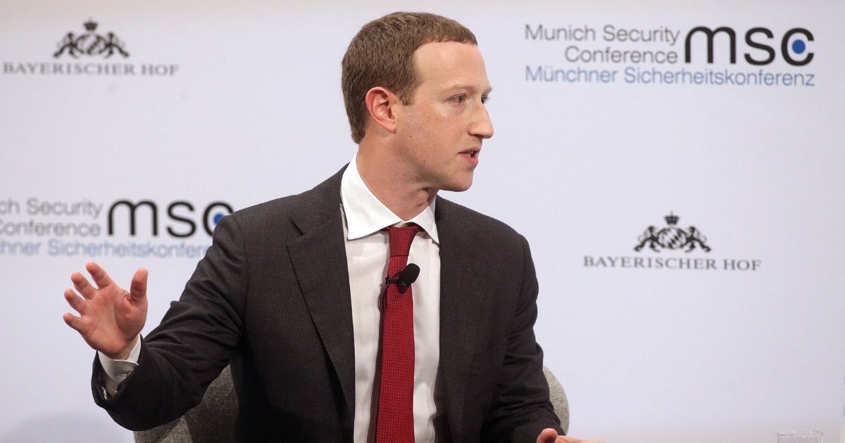 Facebook founder and CEO Mark Zuckerberg speaks during a panel talk at the 2020 Munich Security Conference (MSC) on Feb. 15 in Munich, Germany.