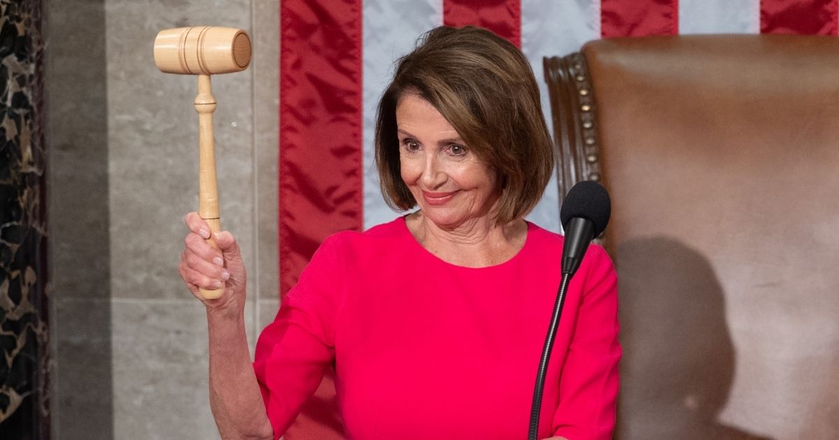 Speaker of the House Nancy Pelosi holds her gavel after being elected during the beginning of the 116th U.S. Congress at the Capitol in Washington, D.C., on Jan. 3, 2019.