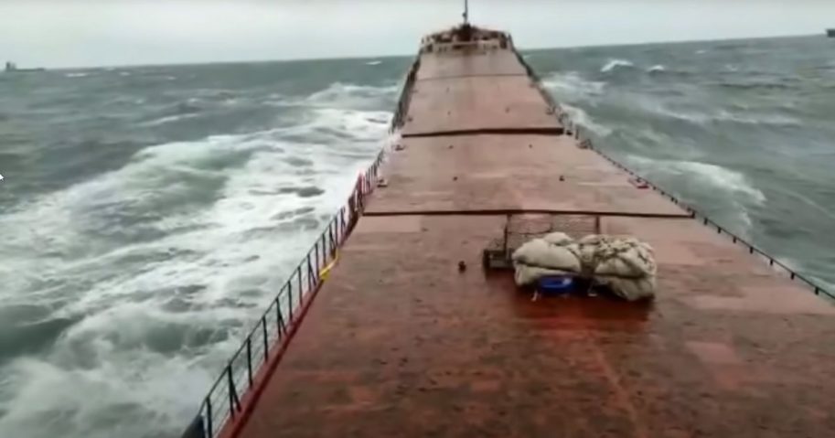 Heavy waves crash into the MV Arvin in the Black Sea, snapping the 46-year-old Turkish freighter in two. Half of the 12-man crew were rescued; the other half were either recovered deceased or are still missing.