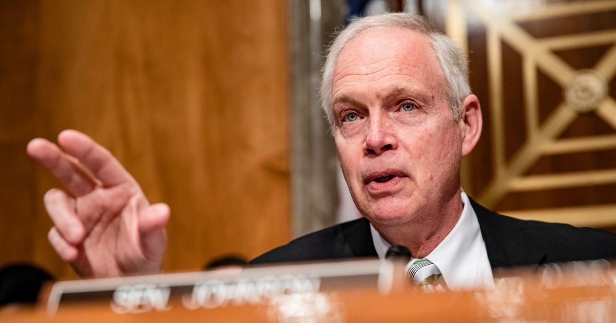 Republican Sen. Ron Johnson of Wisconsin speaks at the start of a Senate Homeland Security Committee hearing on the government's response to the novel coronavirus (COVID-19) outbreak on March 5, 2020, in Washington, D.C.