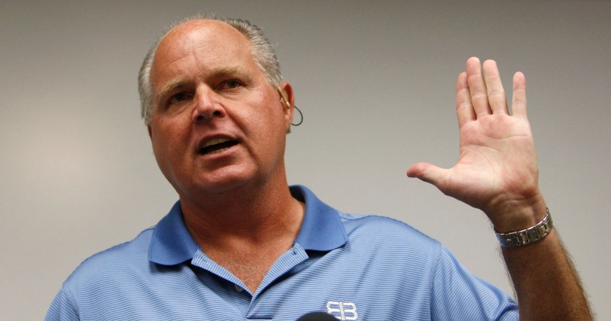 Conservative talk show host Rush Limbaugh speaks during a news conference at The Queen's Medical Center in Honolulu on Jan. 1, 2010.