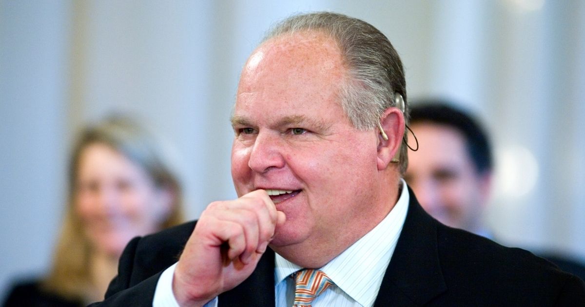 Conservative talk radio host Rush Limbaugh attends a ceremony in the East Room of the White House in Washington, D.C., on Jan. 13, 2009.