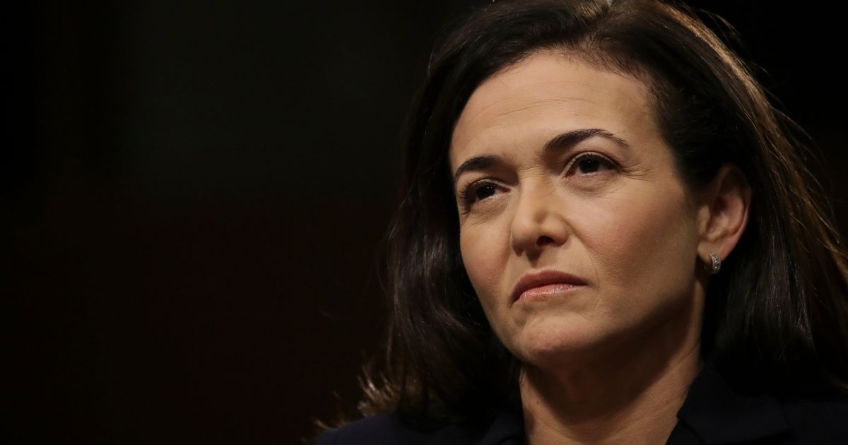 Facebook CEO Sheryl Sandberg looks on during a Senate Intelligence Committee hearing concerning foreign influence operations' use of social media platforms, on Capitol Hill on Sept. 5, 2018, in Washington, D.C.