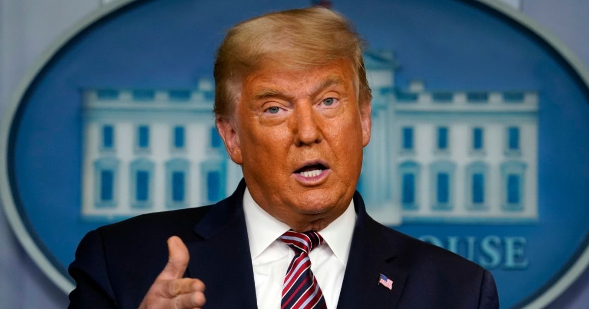 Former President Donald Trump speaks at the White House in Washington, D.C., on Nov. 5, 2020.