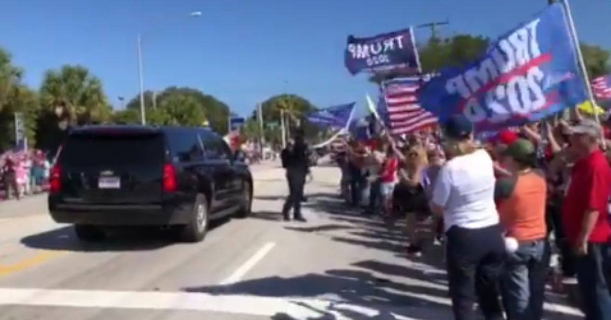 Trump motorcade Florida.