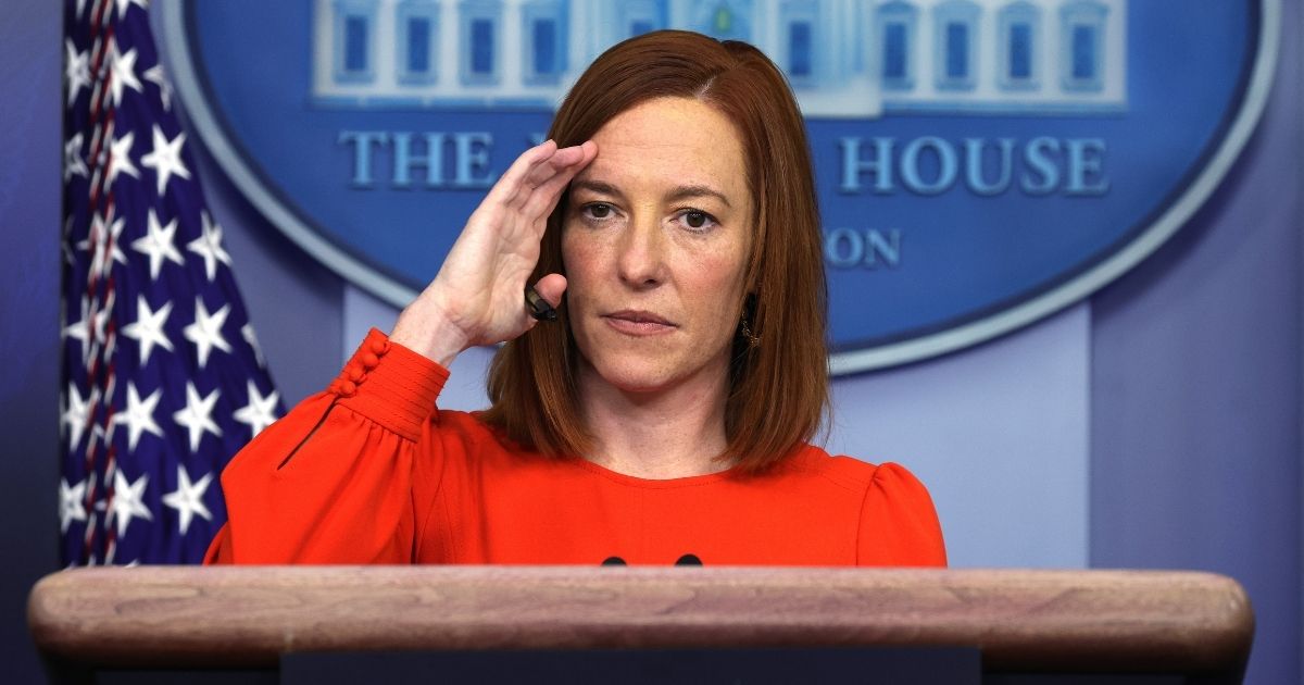 White House Press Secretary Jen Psaki, pictured during a Jan. 21 news conference.
