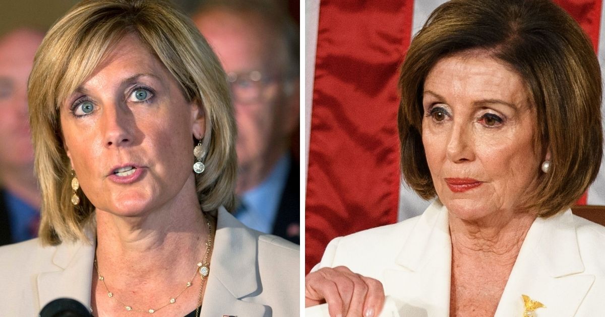 Newly elected Rep. Claudia Tenney, left; and House Speaker Nancy Pelosi, right.