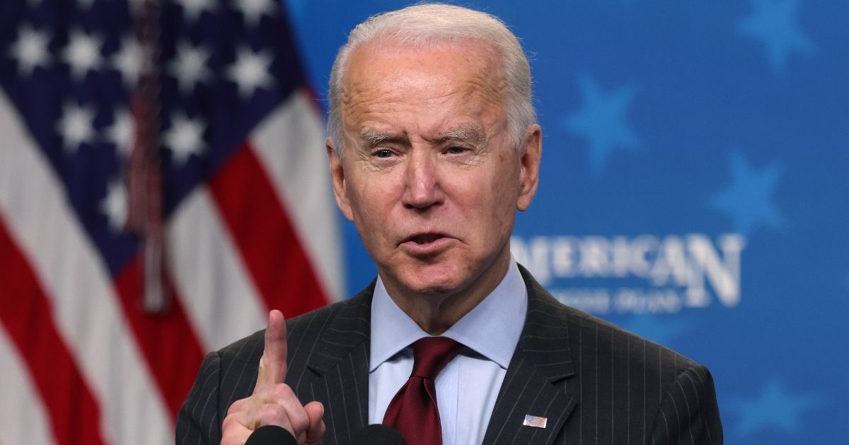 President Joe Biden, speaking at the White House on Monday.