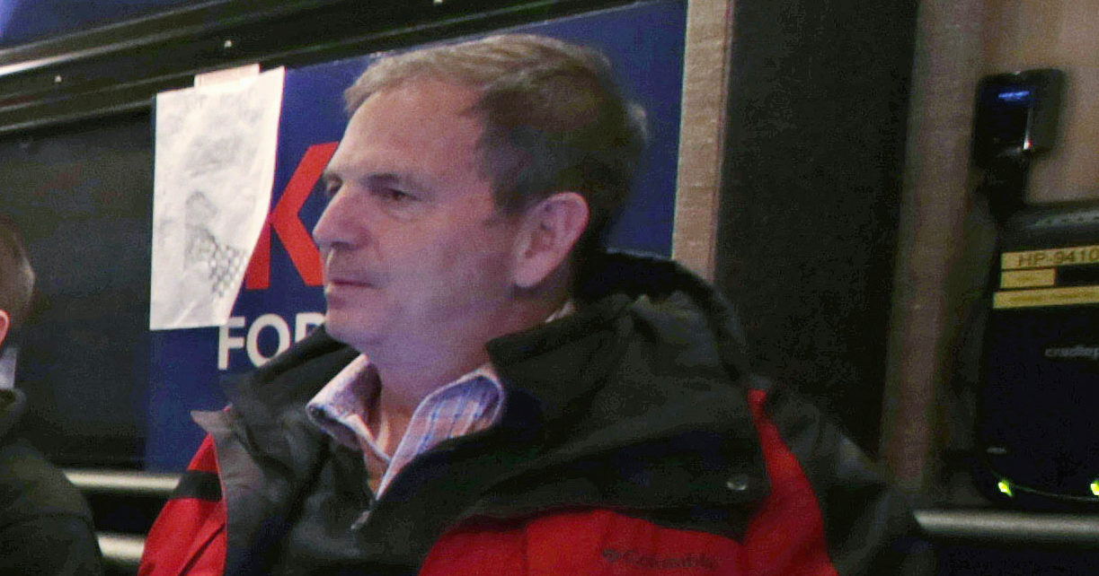 John Weaver is seen on a campaign bus in Bow, New Hampshire, on Jan. 20, 2016.