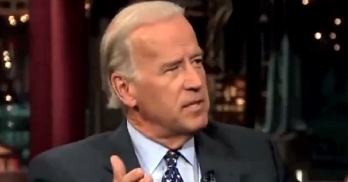 Now-President Joe Biden makes an appearanced in 2007 on the "Late Show with David Letterman."