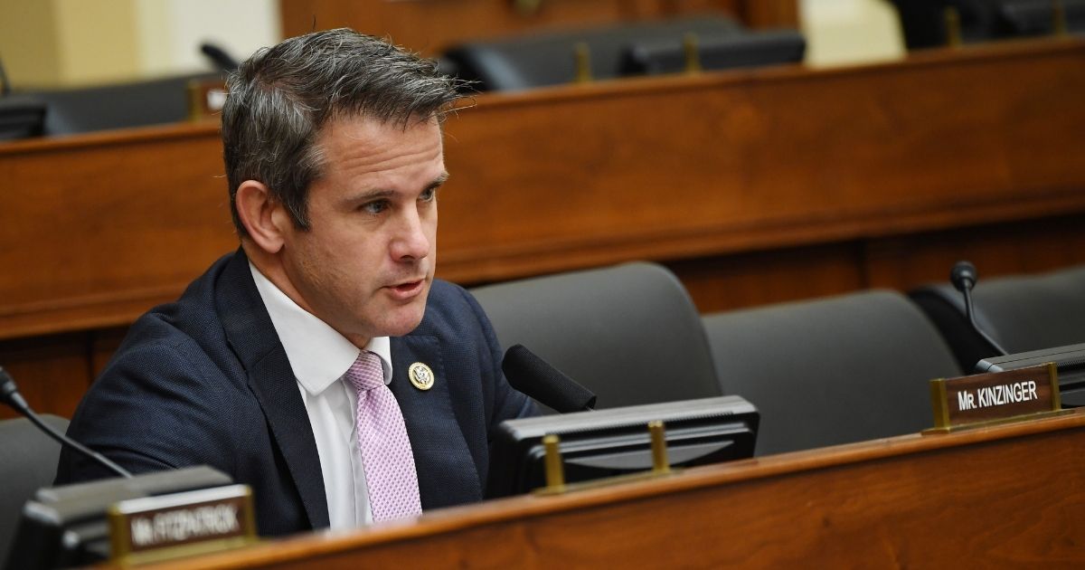 Rep. Adam Kinzinger of Illinois questions witnesses during a House Committee on Foreign Affairs hearing on Capitol Hill on Sept. 16, 2020, in Washington, D.C.