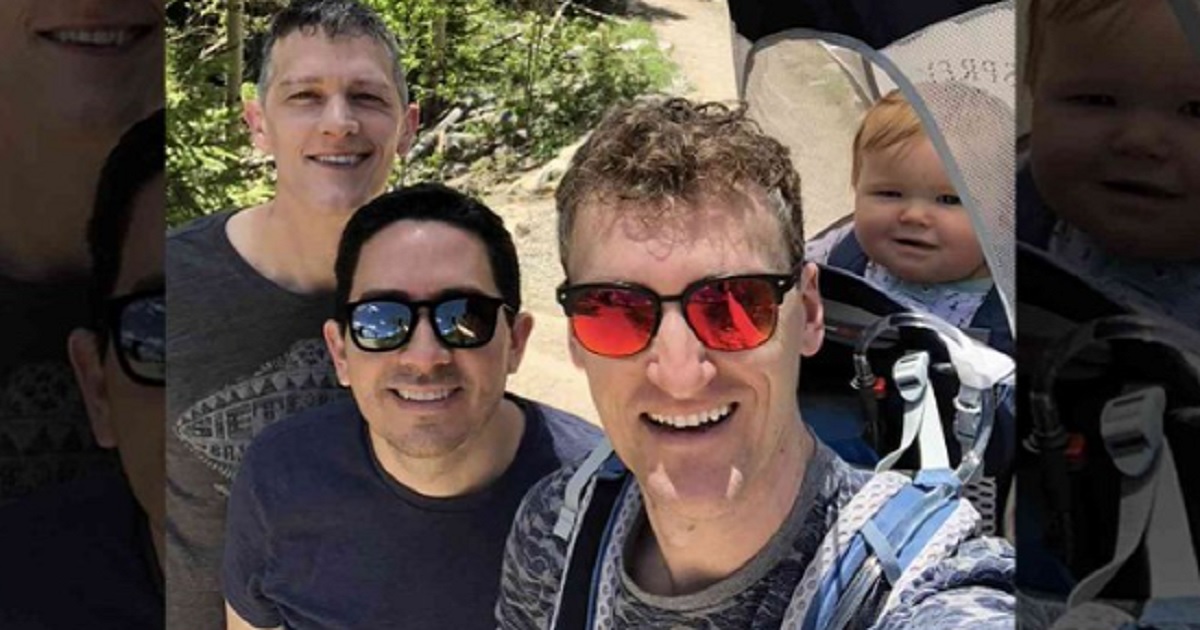 Three gay men in a "throuple" who have been named legal parents of two small children