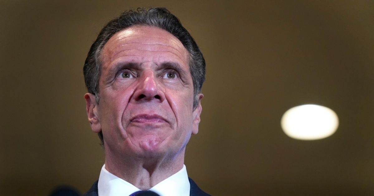 Democratic New York Gov. Andrew Cuomo speaks at Grace Baptist Church, a new pop-up vaccination site, in Mt. Vernon, New York, on Monday in New York City.