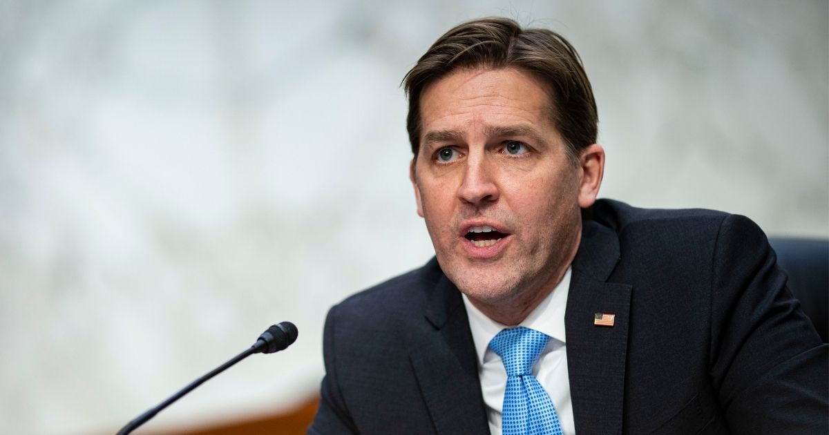 Republican Sen. Ben Sasse of Nebraska speaks during attorney general nominee Merrick Garland's confirmation hearing before the Senate Judiciary Committee on Feb. 22, 2021, in Washington, D.C.