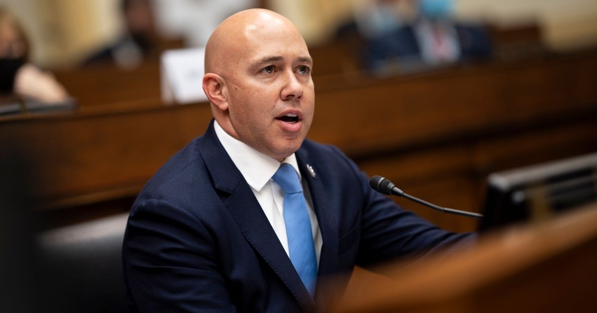 Republican Rep. Brian Mast of Florida speaks during a House Foreign Affairs Committee hearing on Capitol Hill in Washington on Wednesday.