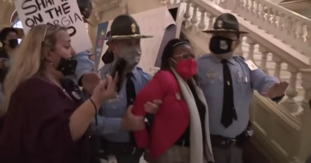 An incursion into the Georgia Capitol on Thursday resulted in the arrest of Democratic state Rep. Park Cannon, who was protesting Georgia's voting reform bill.
