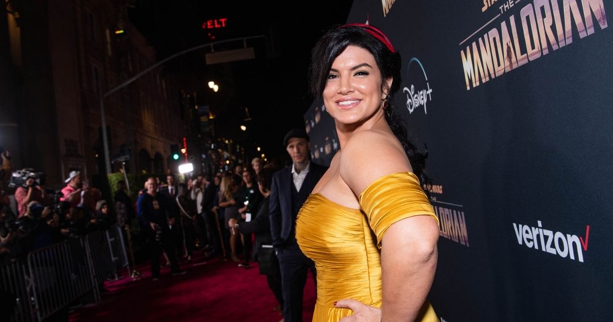 Gina Carano attends the premiere of Disney+'s 'The Mandalorian' at El Capitan Theatre on Nov. 13, 2019 in Los Angeles.