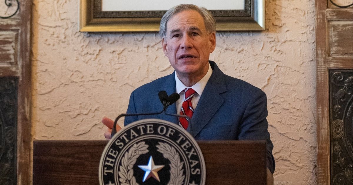 Republican Gov. Greg Abbott announces the reopening of Texas at Montelongo's Mexican Restaurant in Lubbock on Tuesday.
