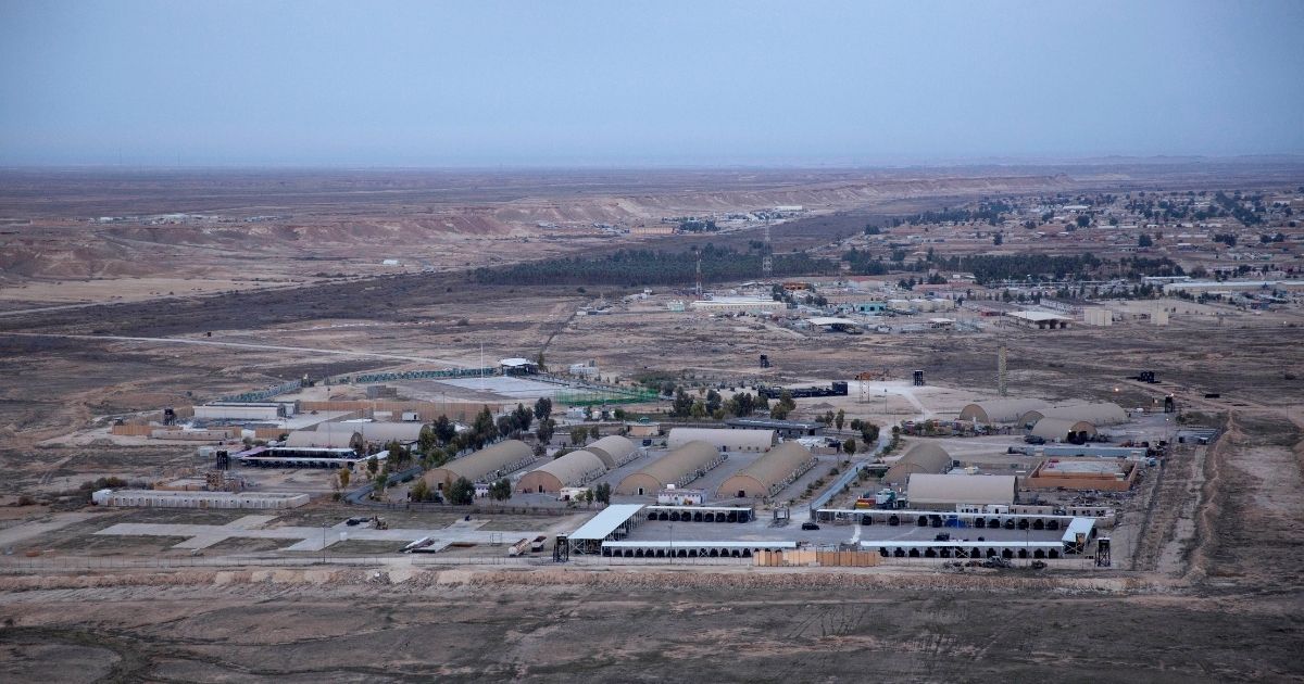 The Ain al-Asad airbase in the western Anbar desert of Iraq is seen Dec. 29, 2019.