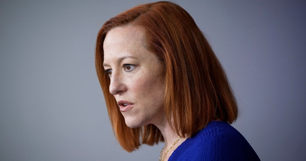White House press secretary Jen Psaki speaks during the daily news briefing at the White House on Wednesday in Washington, D.C.