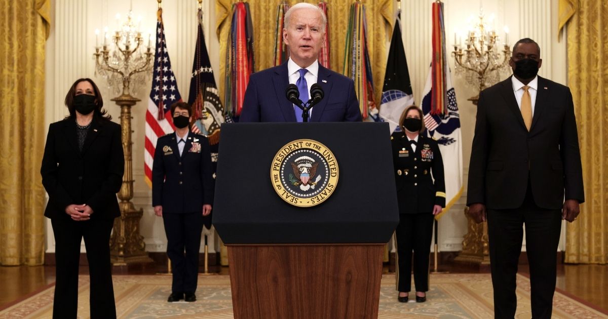 President Joe Biden delivers remarks on International Women’s Day.