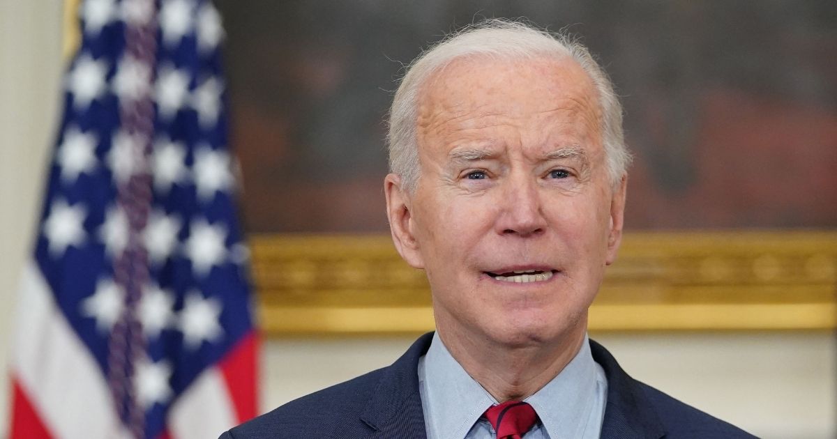 President Joe Biden speaks about the Colorado shootings in the State Dining Room of the White House in Washington, D.C., on Tuesday.