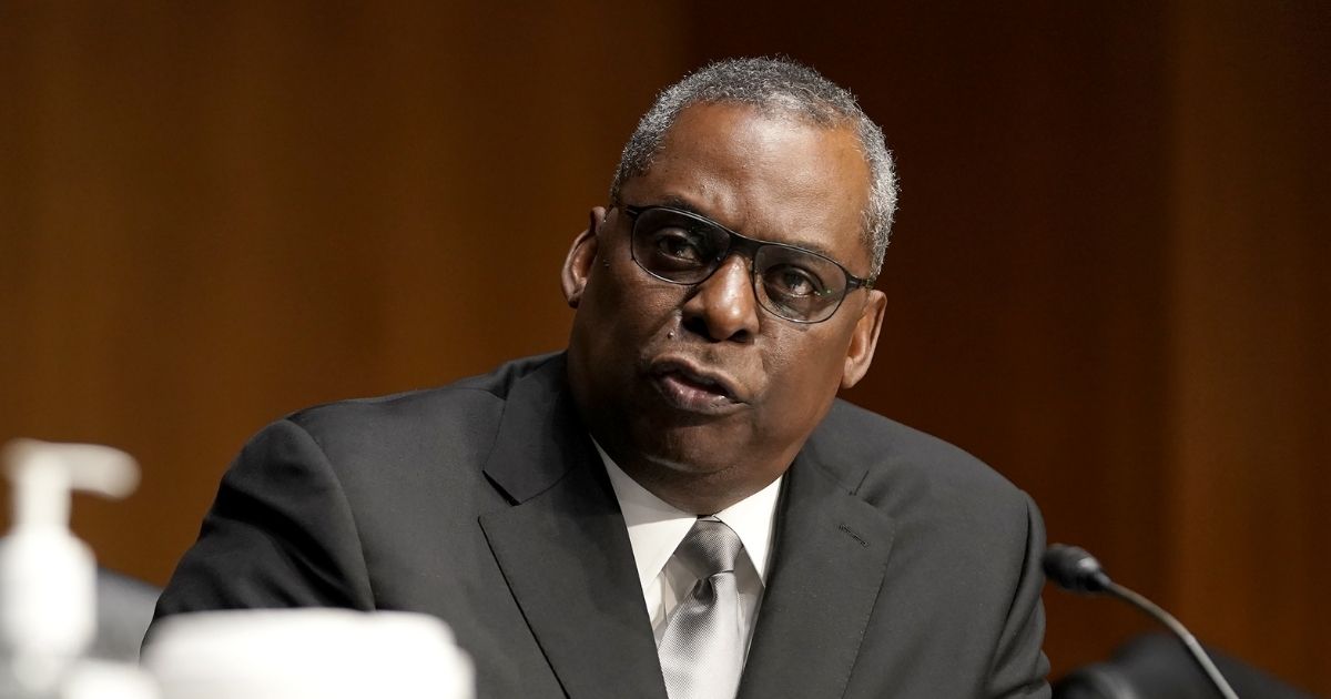 Retired Army Gen. Lloyd Austin, then the nominee for secretary of Defense, testifies at his confirmation hearing before the Senate Armed Services Committee at the U.S. Capitol on Jan. 19, 2021, in Washington, D.C.