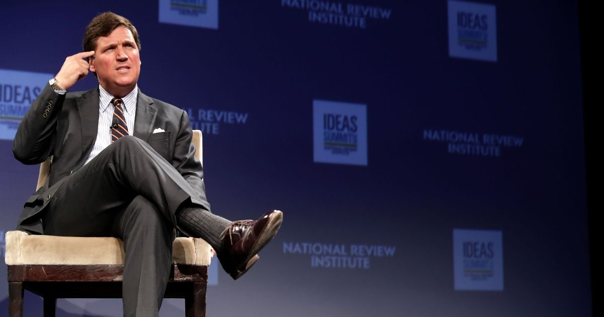 Fox News host Tucker Carlson discusses 'Populism and the Right' during the National Review Institute's Ideas Summit at the Mandarin Oriental Hotel March 29, 2019, in Washington, D.C.
