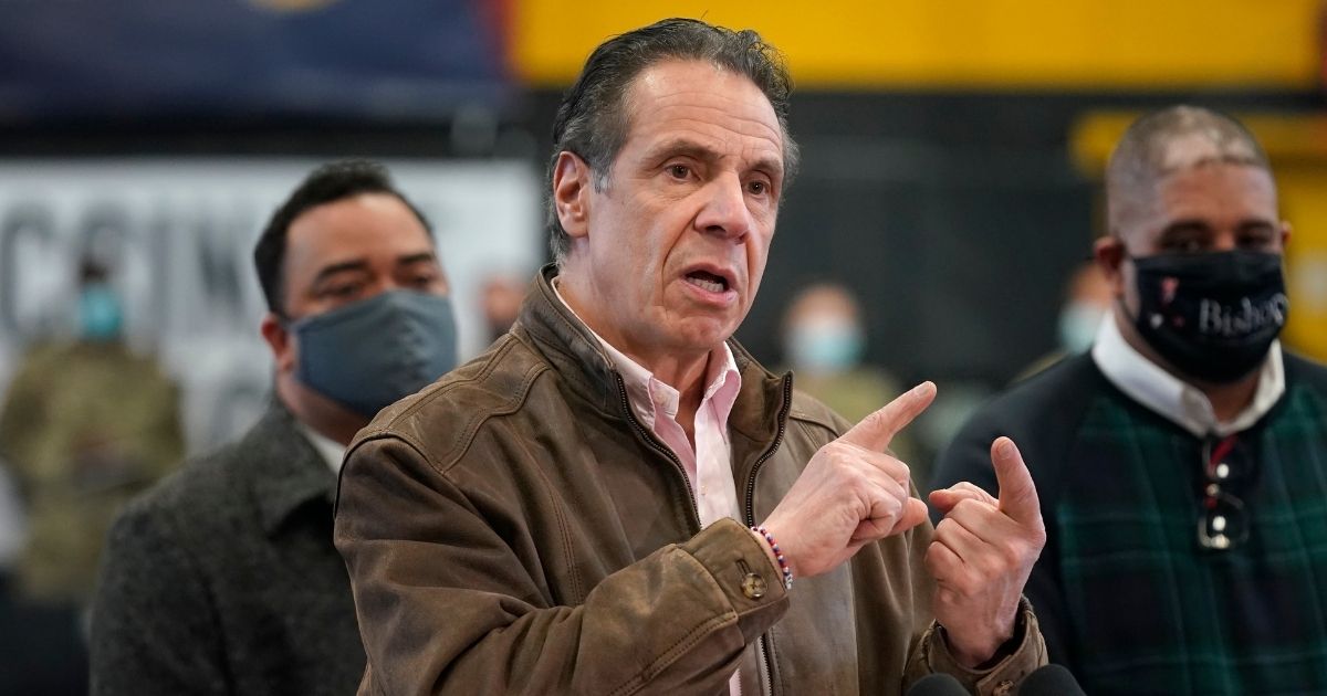 New York Gov. Andrew Cuomo, pictured at a Feb. 22 news conference.