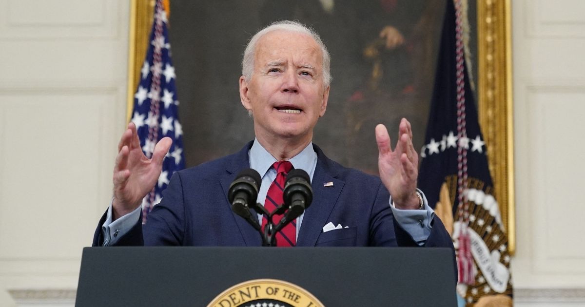 President Joe Biden, speaking at the White House on Tuesday.