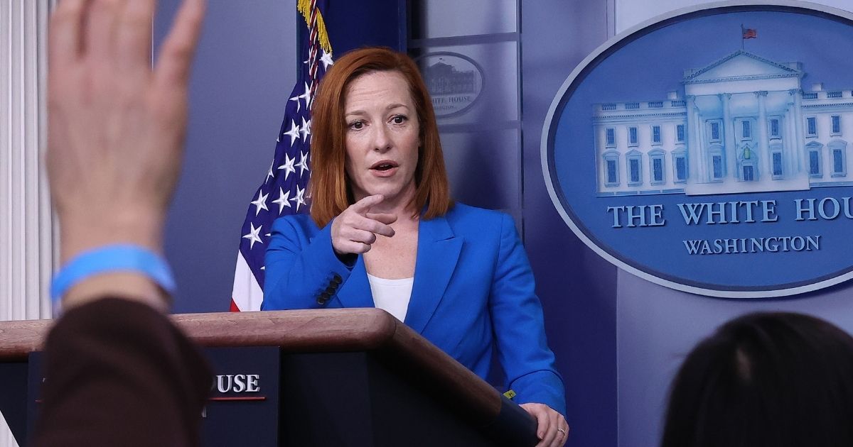 White House press secretary Jen Psaki faces off with reporters at Wednesday regular news briefing.