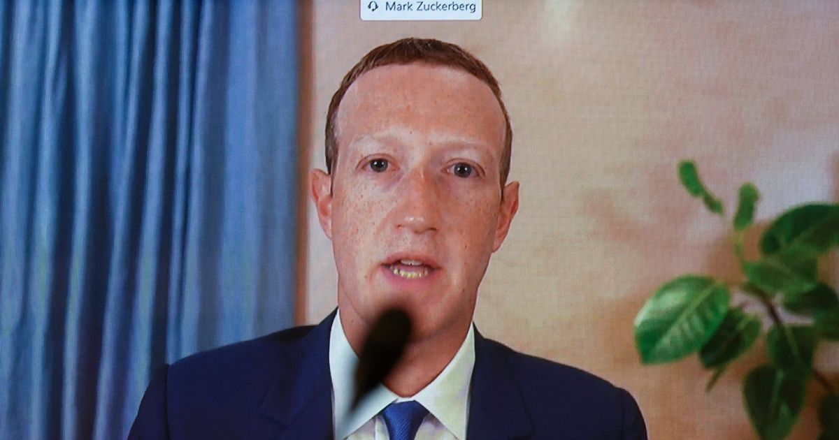 Facebook CEO Mark Zuckerberg testifies by remote to a Senate Judiciary Committee in November on censorship by Big Tech.