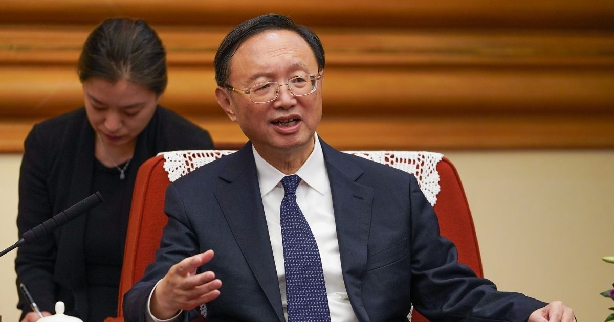 Yang Jiechi, director of the Central Foreign Affairs Commission Office of the Chinese Communist Party, speaks on Sept. 12, 2019, in Zhongnanhai, Beijing.