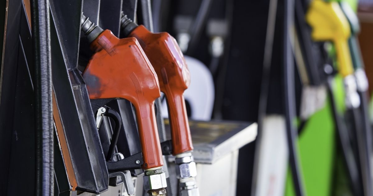 A gas station pump is seen in the stock image above.