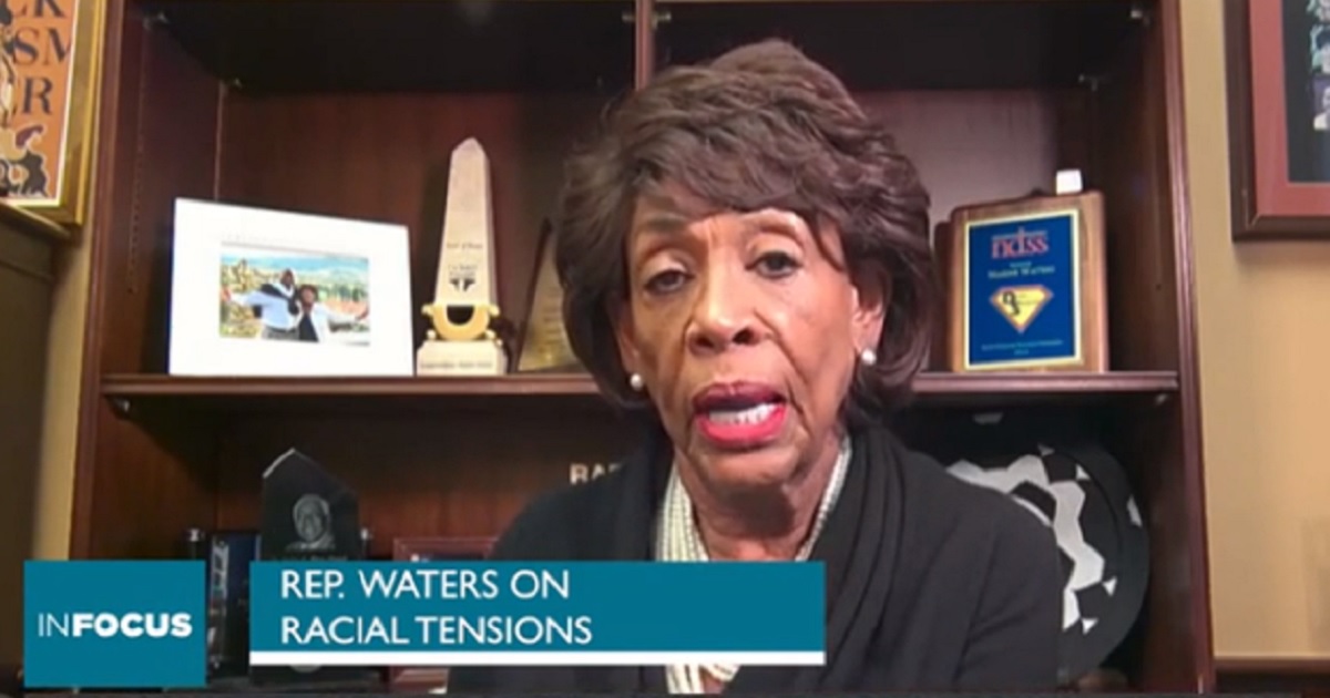 U.S. Rep. Maxine Waters in an interview Sunday with Spectrum 1 News.