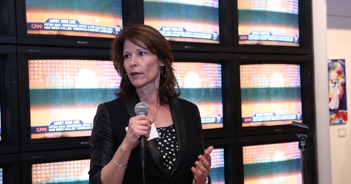 Congresswoman Cheri Bustos speaks during the 33rd Annual Women's Campaign Fund Parties of Your Choice at the Peter and Mary Max home on April 22, 2013.