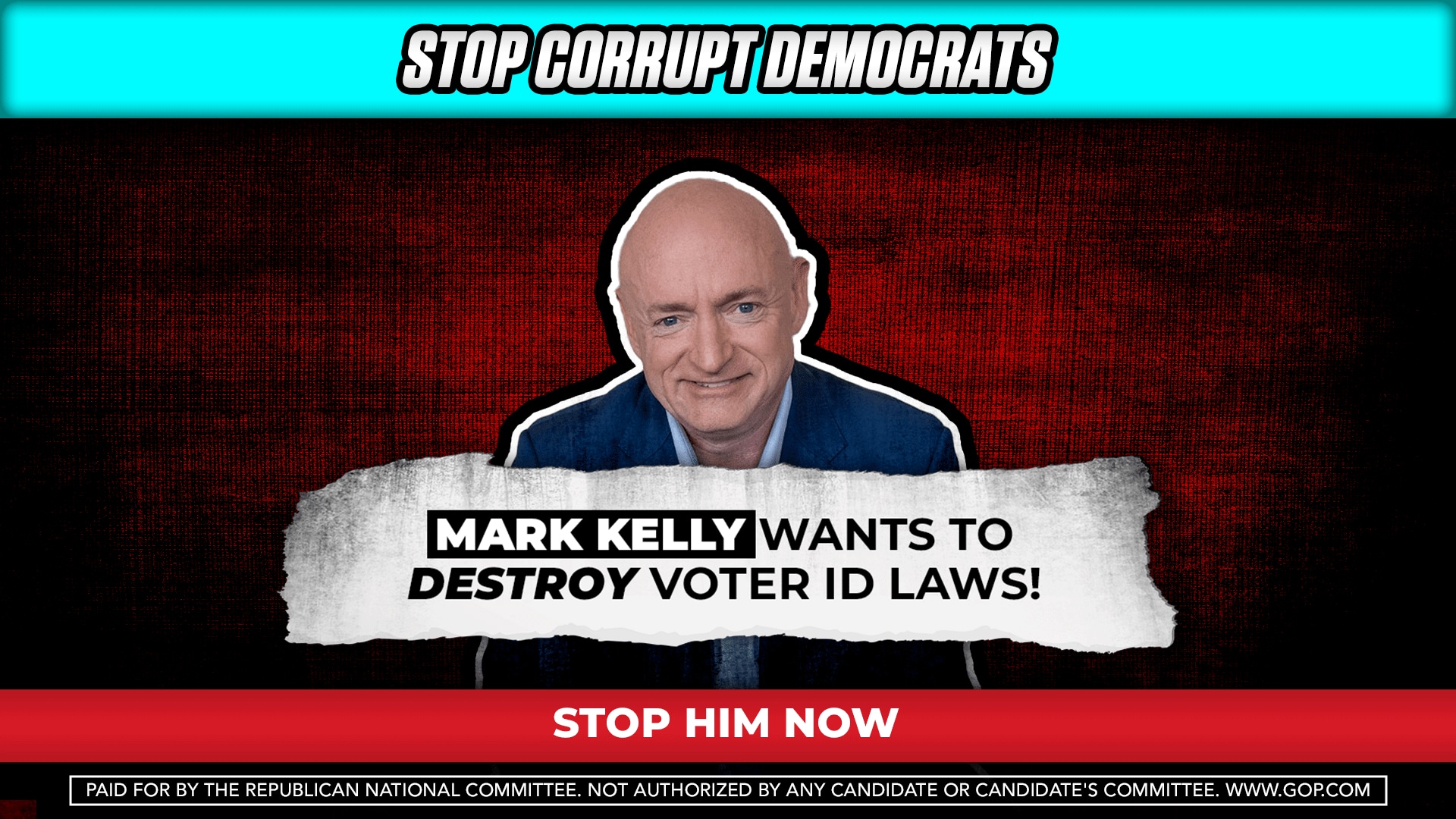 Mark Kelly presented as the face of H.R. 1 in a recently released GOP advertisement.