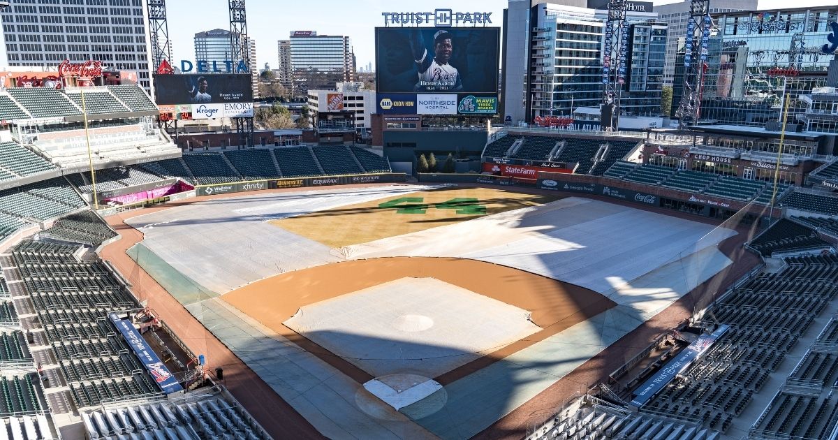 Hank Aaron fans pay their respects to the baseball player and community member on Jan. 23, 2021, in Atlanta.