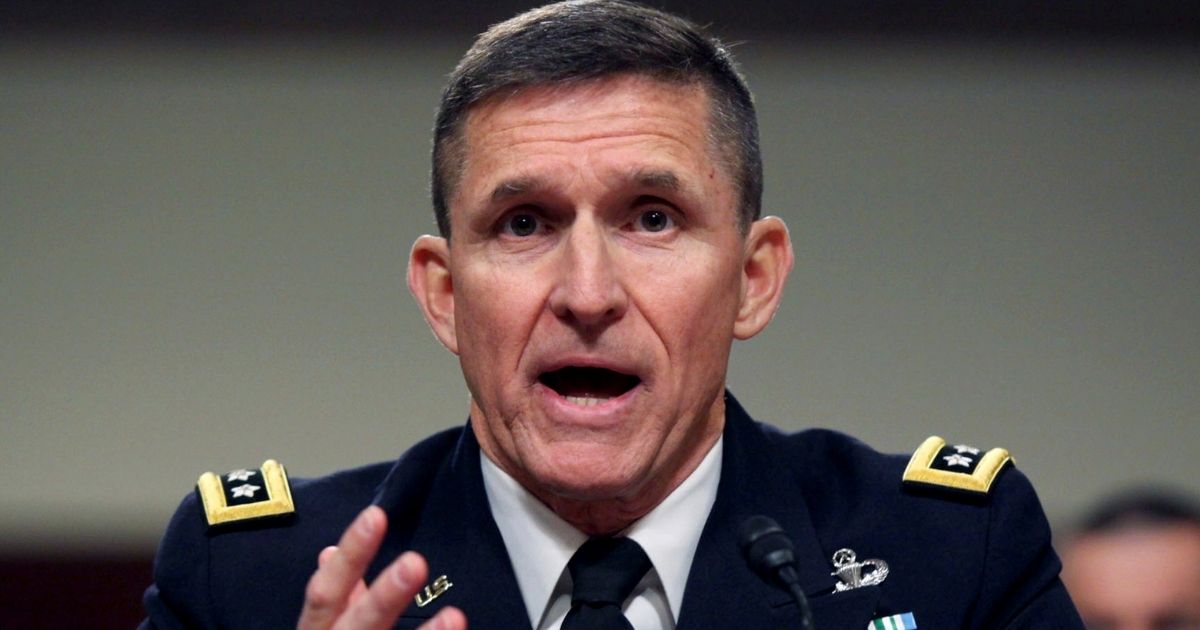 Then-Defense Intelligence Agency Director Lt. Gen. Michael Flynn testifies on Capitol Hill in Washington, D.C., on Feb. 11, 2014.